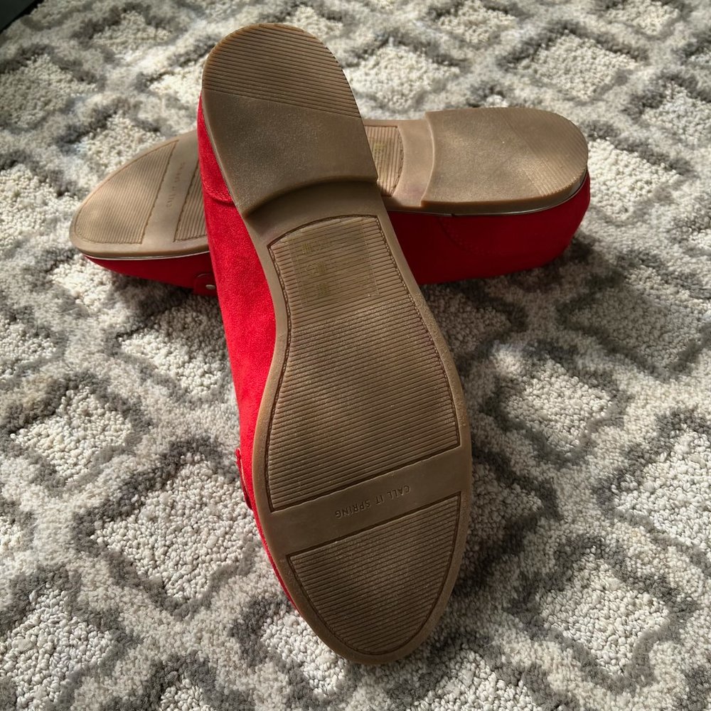Call It Spring Red Loafers Size 7 - image 6